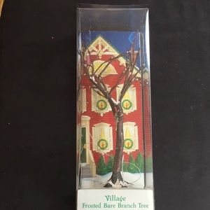 Department 56, Village frosted bare branch tree with lights